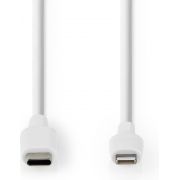 Nedis Apple Lightning Cable | Apple Lightning 8-Pin Male - USB-C™ | 1.0 m | White