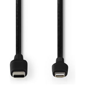 Nedis Apple Lightning Cable | Apple Lightning 8-Pin Male - USB-C | 2.0 m | Black