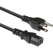 ACT-Netsnoer-USA-connector-C13-zwart-1-8-m
