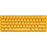 Ducky One 3 Yellow Gaming Tastatur RGB LED - MX-Blue US USB Amerikaans Engels Geel toetsenbord