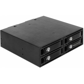 DeLOCK 47233 behuizing voor opslagstations 5.25" HDD-/SSD-behuizing Zwart