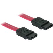 DeLOCK SATA Cable - 0.5m SATA-kabel 0,5 m Rood