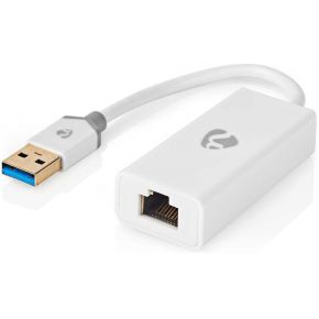 Nedis USB-A Adapter | USB 3.2 Gen 1 | USB-A Male | RJ45 Female | 1 Gbps | 0.20 m | Rond | Verguld | PVC |