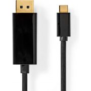 Nedis-USB-C-copy-Adapter-USB-3-2-Gen-1-USB-C-copy-Male-DisplayPort-Male-4K-60Hz-2-00-m-Rond-Verg