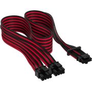 Corsair Premium Individually Sleeved 12+4pin PCIe Gen 5 12VHPWR 600W cable, Type 4, Black/Red
