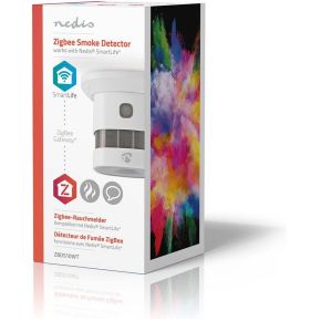 SmartLife Rookmelder | Zigbee 3.0 | Batterij Gevoed | Levenscyclus sensor: 10 Jaar | EN 14604 | Andr