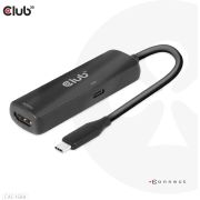 CLUB3D USB Gen2 Type-C to HDMI + Power Delivery