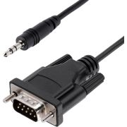 StarTech.com 1m DB9 naar 3.5mm Seriële Kabel voor Serial Device Configuratie, RS232 DB9 Male naar J