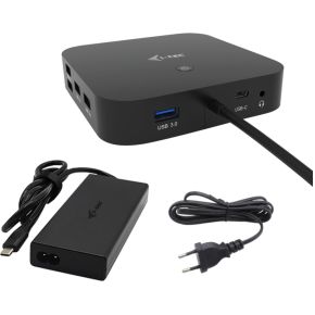 i-tec USB-C HDMI Dual DP Docking Station with Power Delivery 100 W + Universal Charger 100 W