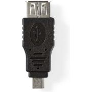 Nedis CCGB60901BK tussenstuk voor kabels Zwart