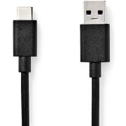 Nedis USB-Kabel | USB 3.2 Gen 1 | USB-A Male | USB-C&copy; Male | 5 Gbps | Vernikkeld | 1.00 m | Rond | PVC |