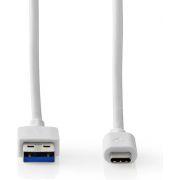 Nedis USB-Kabel | USB 3.2 Gen 1 | USB-A Male | USB-C© Male | 5 Gbps | Vernikkeld | 1.00 m | Rond | PVC |