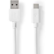 Nedis USB-Kabel | USB 3.2 Gen 1 | USB-A Male | USB-C&copy; Male | 5 Gbps | Vernikkeld | 1.00 m | Rond | PVC |
