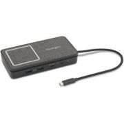 Kensington SD1700P USB-C Dual 4K Portable Mobile Dock with Qi Charging - 100W Power Pass Through