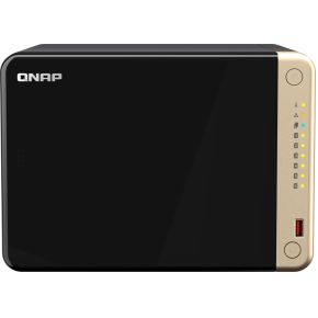 QNAP TS-664 Tower Ethernet LAN Zwart N5095 NAS
