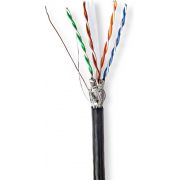 Nedis-Netwerk-Kabel-Rol-CAT6-Solid-S-FTP-CCA-305-0-m-Buitenshuis-Rond-PE-Zwart-Gift-Bo