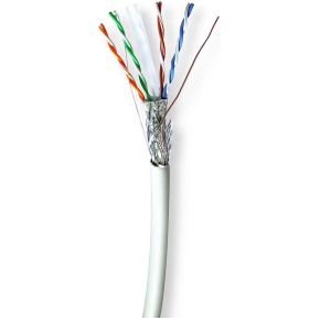 Nedis Netwerk Kabel Rol | CAT6 | Solid | S/FTP | Koper | 305.0 m | Binnenshuis | Rond | LSZH | Grijs | Gif