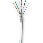 Nedis Netwerk Kabel Rol | CAT6 | Solid | S/FTP | Koper | 305.0 m | Binnenshuis | Rond | LSZH | Grijs | Gif