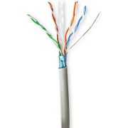 Nedis Netwerk Kabel Rol | CAT6 | Stranded | F/UTP | CCA | 100.0 m | Binnenshuis | Rond | PVC | Grijs | Gif