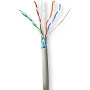 Nedis Netwerk Kabel Rol | CAT6 | Stranded | F/UTP | CCA | 305.0 m | Binnenshuis | Rond | PVC | Grijs | Gif