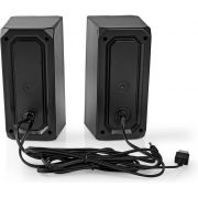 Nedis-Gaming-Speaker-Speaker-kanalen-2-0-USB-Gevoed-3-5-mm-Male-18-W-LED-Volumebediening
