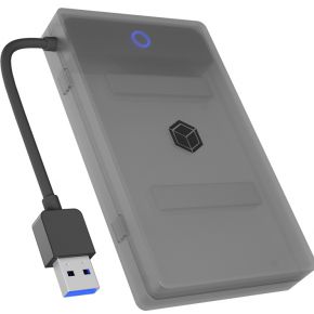 ICY BOX IB-AC603b-U3 HDD-/SSD-behuizing Antraciet, Zwart 2.5