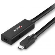 Lindy-43364-USB-kabel-5-m-USB-3-2-Gen-2-3-1-Gen-2-USB-C-Zwart