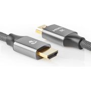 Nedis CVTB35000GY30 HDMI kabel 3 m HDMI Type A (Standaard) Grijs
