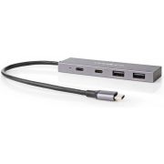 Nedis externe aluminium 4-ports USB Hub