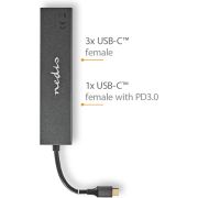 Nedis-USB-Hub-1x-USB-C-copy-3-2-Gen-2-Male-USB-C-copy-3-2-Gen-2-Female-with-PD-3-0-3x-USB-C-copy-3-2-Gen-2