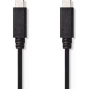 Nedis-CCGT64750BK10-USB-kabel-1-m-USB-3-2-Gen-2-3-1-Gen-2-USB-C-Zwart