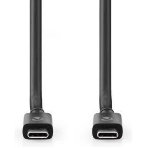 Nedis USB-Kabel | USB 4.0 Gen 2x2 | USB-C© Male | USB-C© Male | 240 W | 8K@60Hz | 20 Gbps | Vernikkeld