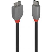 Lindy 36620 USB-kabel 0,5 m USB 3.2 Gen 1 (3.1 Gen 1) USB C Micro-USB B Zwart
