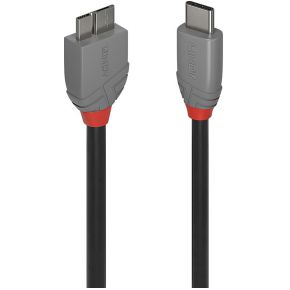 Lindy 36623 USB-kabel 3 m USB 3.2 Gen 1 (3.1 Gen 1) USB C Micro-USB B Zwart