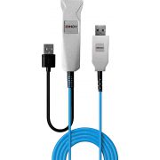 Lindy-43346-USB-kabel-100-m-USB-3-2-Gen-1-3-1-Gen-1-USB-A-2-x-USB-A-Blauw-Zilver