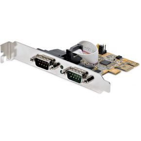 StarTech.com 2-Port PCI Express Seriële Interface Kaart, Dual Port PCIe naar RS232 (DB9) Seriële K