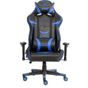 Varr Nascar PC-gamestoel Gestoffeerde gevoerde zitting Zwart, Blauw