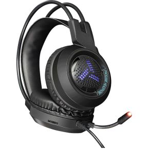Varr Gaming USB Headset, 2x 3,5 inch audio, USB Breathing colors - black