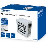 Eminent-EM3907-power-supply-unit-500-W-20-4-pin-ATX-ATX-Grijs-PSU-PC-voeding