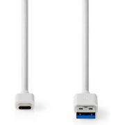 Nedis USB 3.1 Cable (Gen2) | USB-C Male - A Male | 1.0 m | White