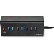 Nedis USB-Hub 8-Poorts USB 3.0 met Externe Voeding QC3.0 Oplaadpoort
