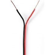 Nedis-Speaker-Kabel-2x-0-35-mm2-100-m-Folieverpakking-Zwart-Rood