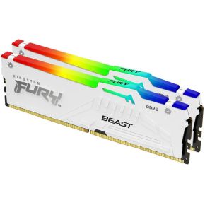 Kingston DDR5 Fury Beast White RGB 2x16GB 5200 geheugenmodule
