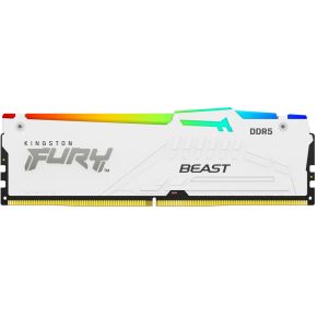 Kingston DDR5 Fury Beast White RGB 1x32GB 5200 geheugenmodule