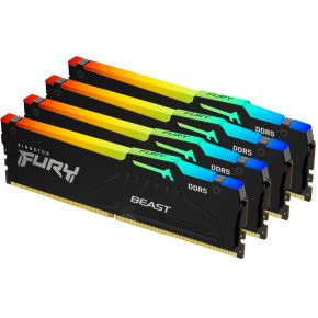 Kingston DDR5 Fury Beast RGB 4x32GB 5600 geheugenmodule