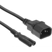 ACT Netsnoer C14 - C7 zwart 0,2 m