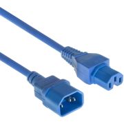 ACT Netsnoer C14 - C15 blauw 1,2 m