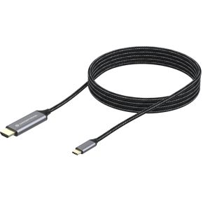 Conceptronic ABBY10G video kabel adapter 2 m USB Type-C HDMI Grijs
