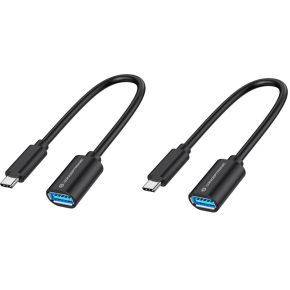 Conceptronic ABBY11B USB-kabel 0,2 m USB 3.2 Gen 1 (3.1 Gen 1) USB C USB A Zwart