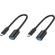 Conceptronic ABBY11B USB-kabel 0,2 m USB 3.2 Gen 1 (3.1 Gen 1) USB C USB A Zwart